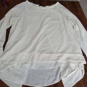 Green envelope long sleeve sheer back